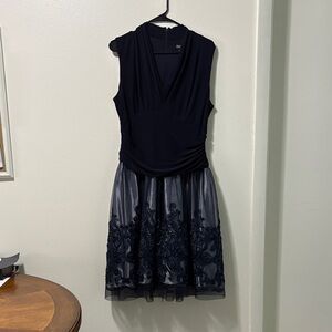 H&M Navy Blue Sleeveless Mini Dress
